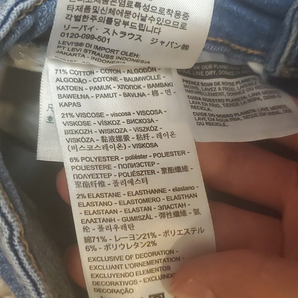 Levis 721 skinny jeans size 25 - Picture 3 of 5
